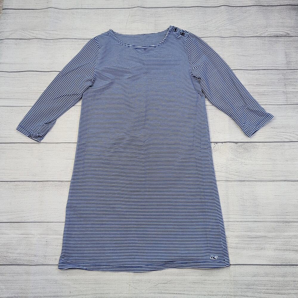 14 Vineyard Vines Blue Stripe Dress